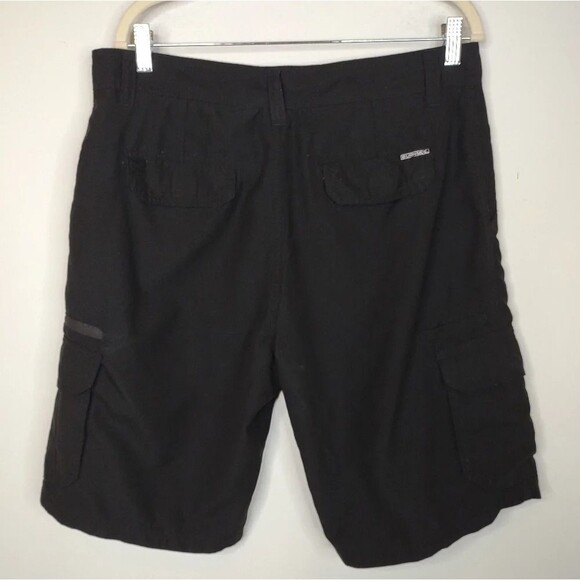 Burnside Black Cargo Shorts size Waist 34 - Picture 2 of 16